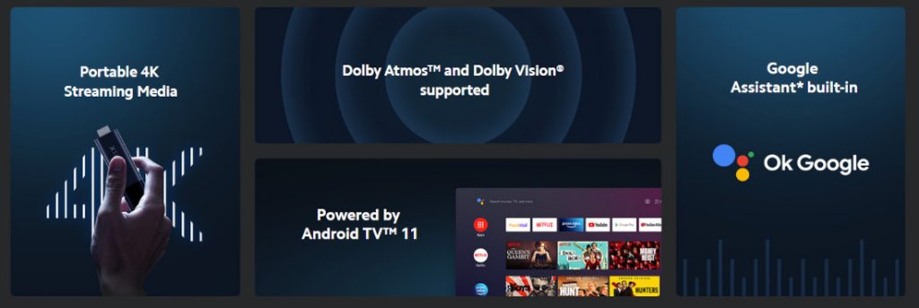 Mi Android TV Stick 4K with Dolby Vision and Dolby Atmos Media