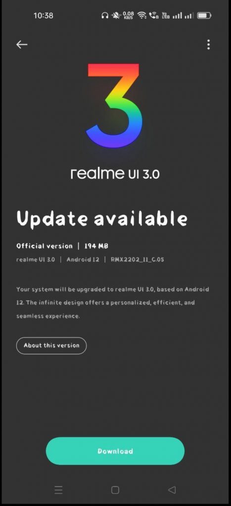 realme GT Android 12 Stable