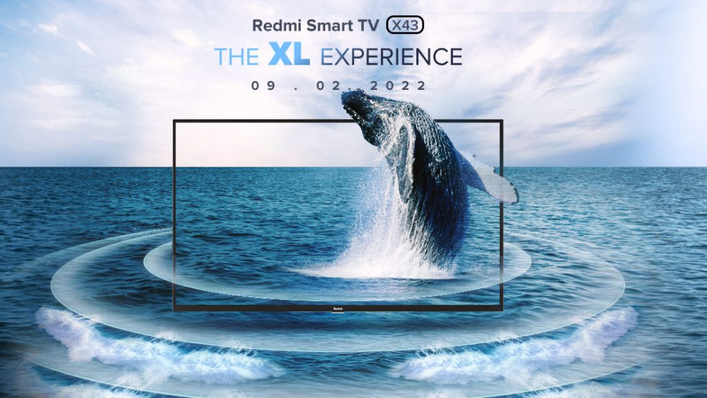 Redmi Smart TV X43 4K TV with Dolby Vision, 30W speakers launching in India on February 9