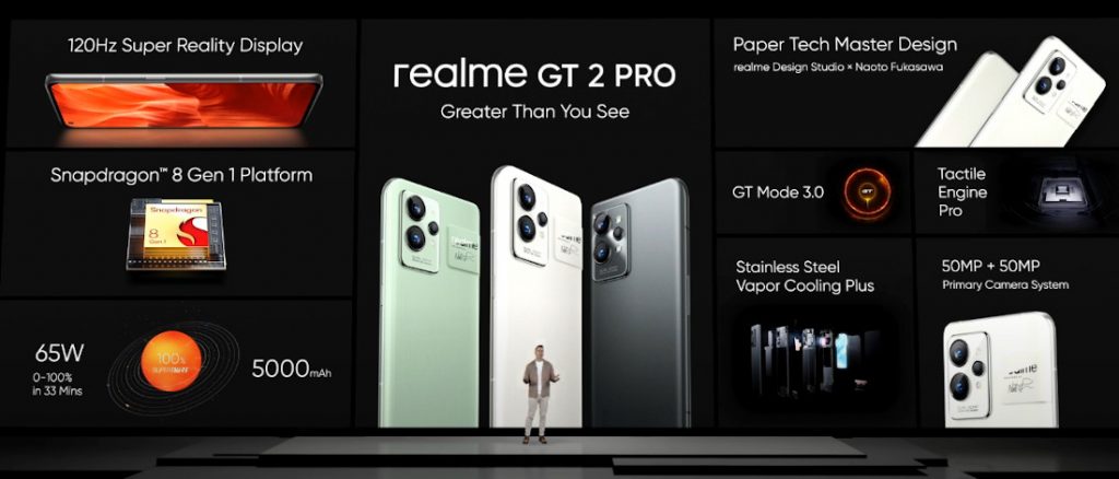 realme GT 2 Pro (Paper Green 8GB RAM+128GB Storage) Qualcomm Snapdragon 8  Gen