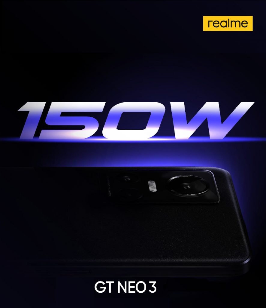 Realme GT Neo 3 150W 5G Smartphone Android 12 Dimensity 8100 Octa Core  NFC-12GB