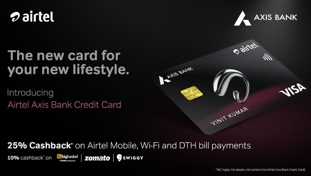 Airtel Axis Bank Credit Card with exclusive benefits for Airtel users  launched