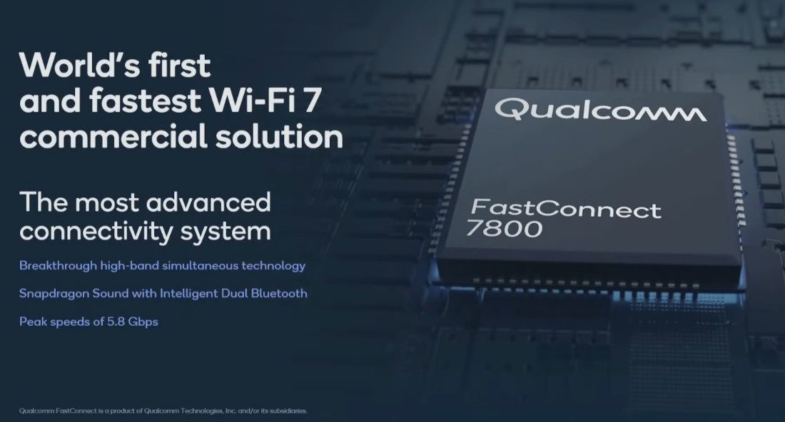 Qualcomm FastConnect 7800 with WiFi 7 and Bluetooth 5.3 promises faster  speeds, lower latency - Liliputing