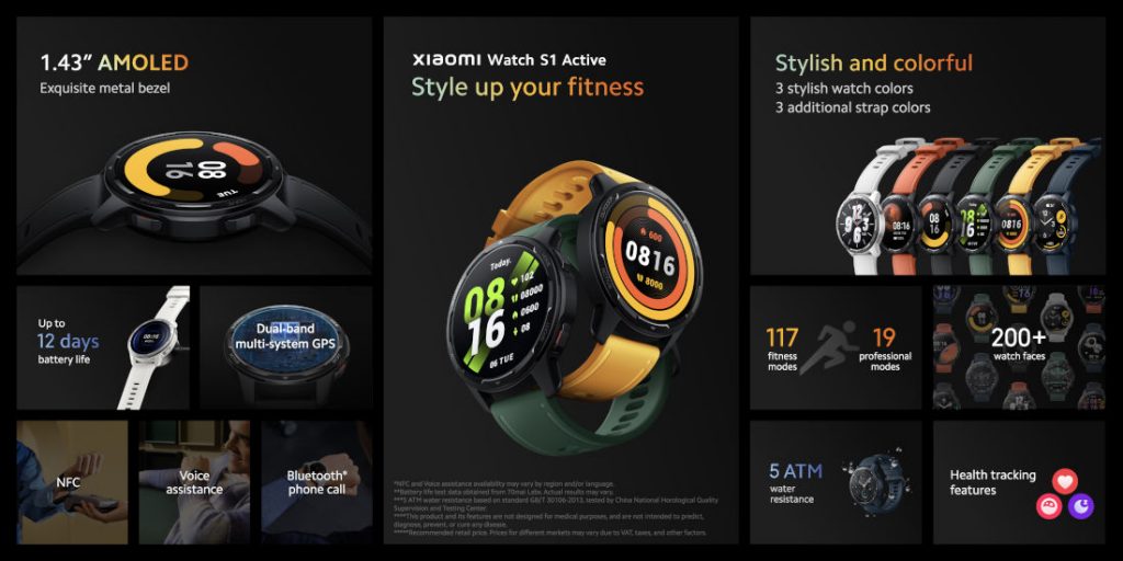 XIAOMI Watch S1 Active AMOLED Always-On BT Calling 5ATM Dual GPS  Smartwatch: Quick Overview 