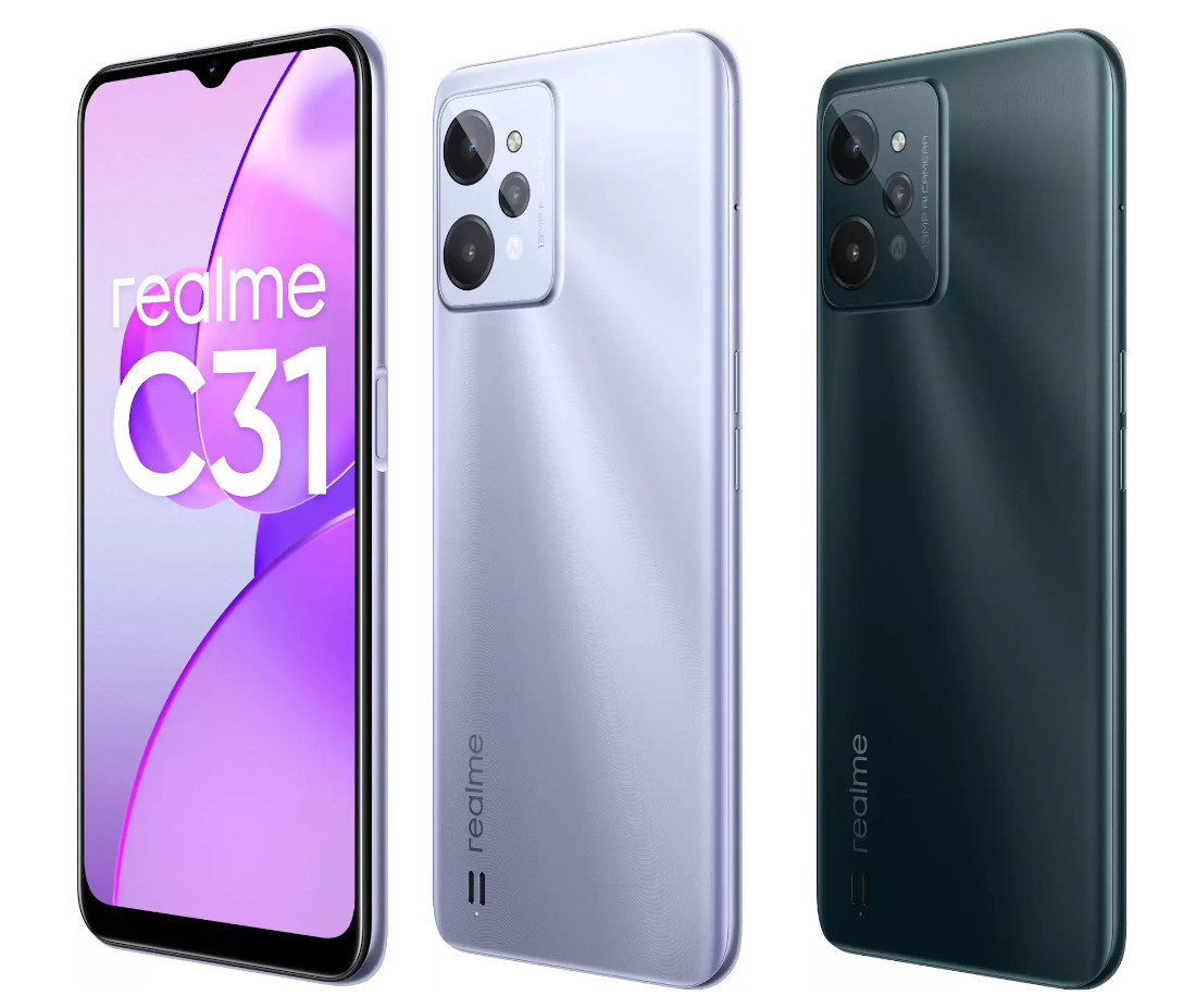 realme C31 with 6.5″ display, Unisoc T612 SoC, 5000mAh battery launched in  India starting at Rs. 8999
