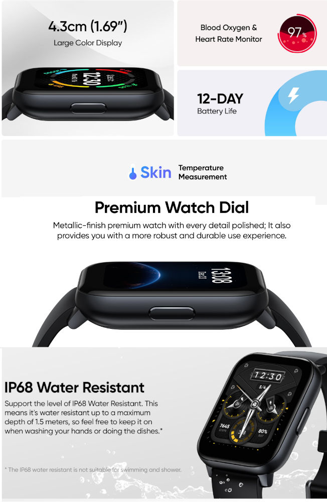 Goqii smart watch discount vs realme smartwatch