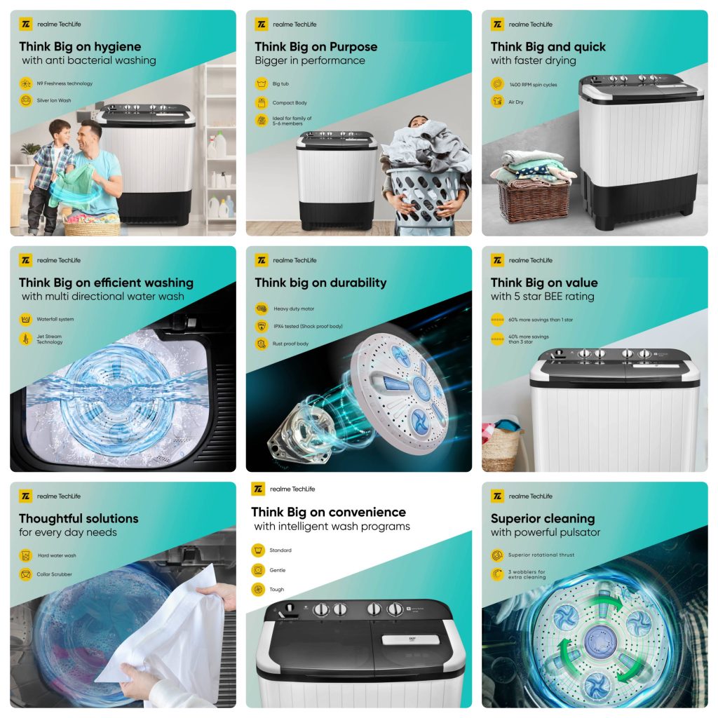 realme automatic washing machine