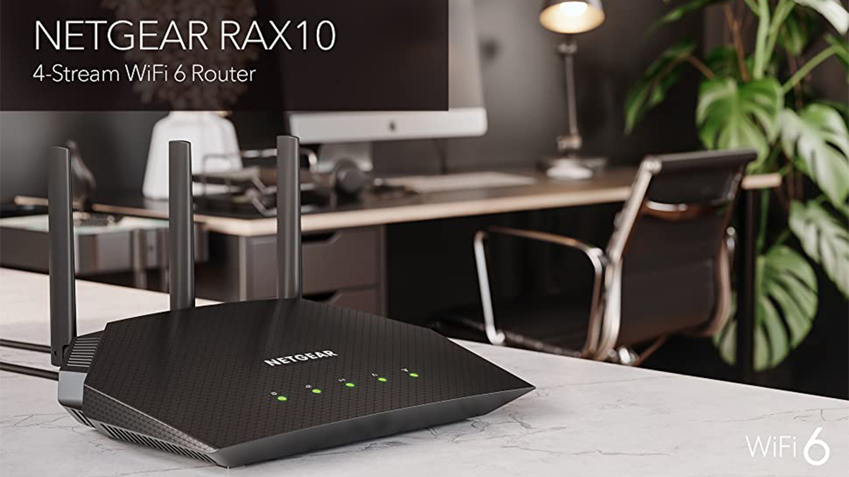 4-Stream AX1800 Dual-Band WiFi 6 Router - RAX10