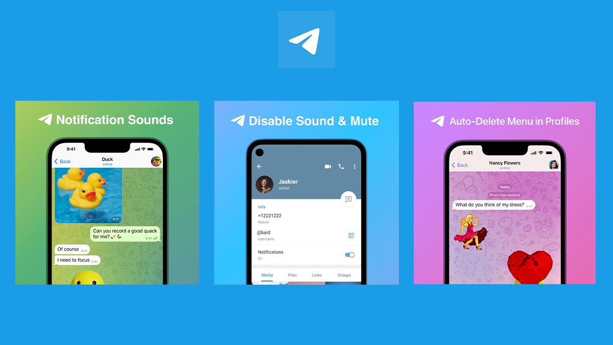 Telegram update brings custom Notification Sounds, Bot Revolution and more