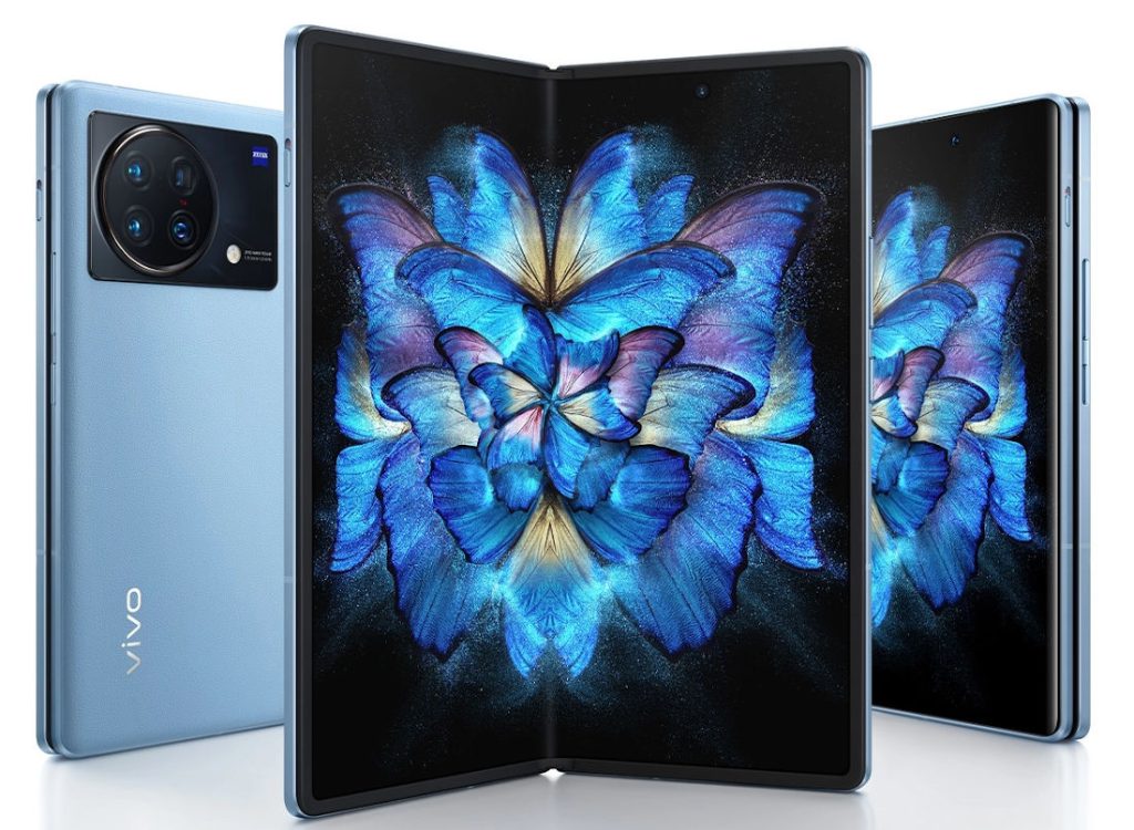 vivo X Fold with 8″ 2K+ 120Hz LTPO AMOLED foldable screen, 6.53