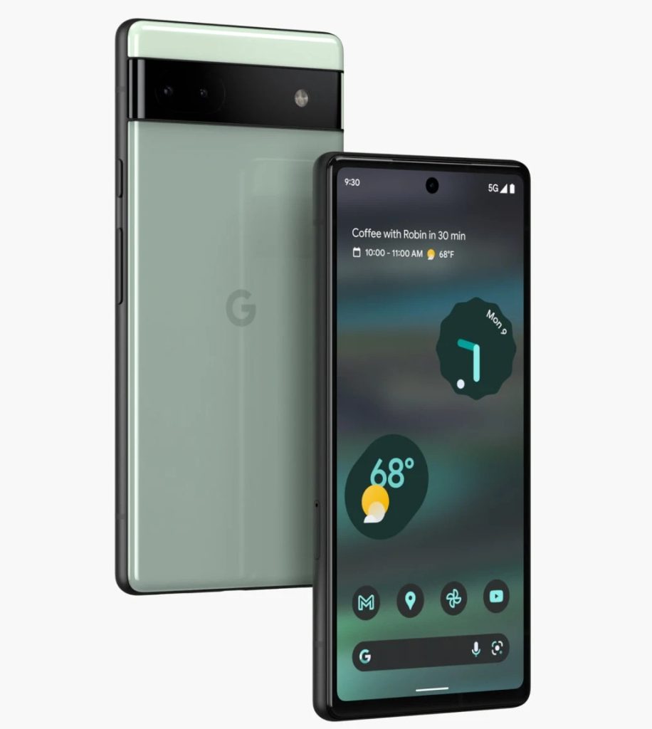 Google Pixel 6a with 6.1″ FHD+ OLED display, Google Tensor SoC