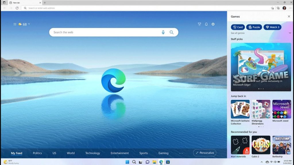 Microsoft Edge gets new gaming features