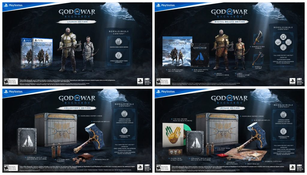 God of War Ragnarök Collector's Edition - PS4 and PS5 Entitlements