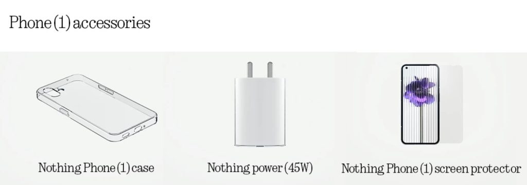 Nothing Power 45W charger, clear case and tempered glass screen protector launched in India