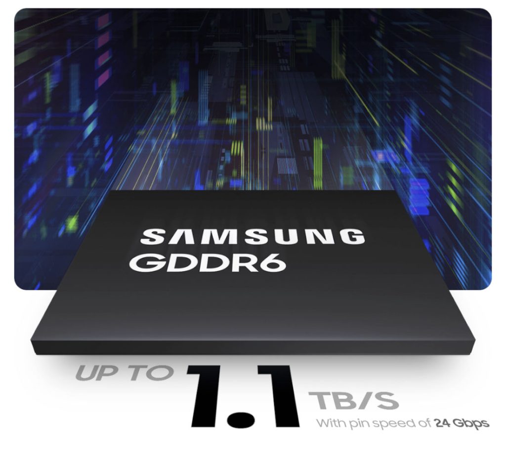 Samsung announces first 24Gbps GDDR6 DRAM