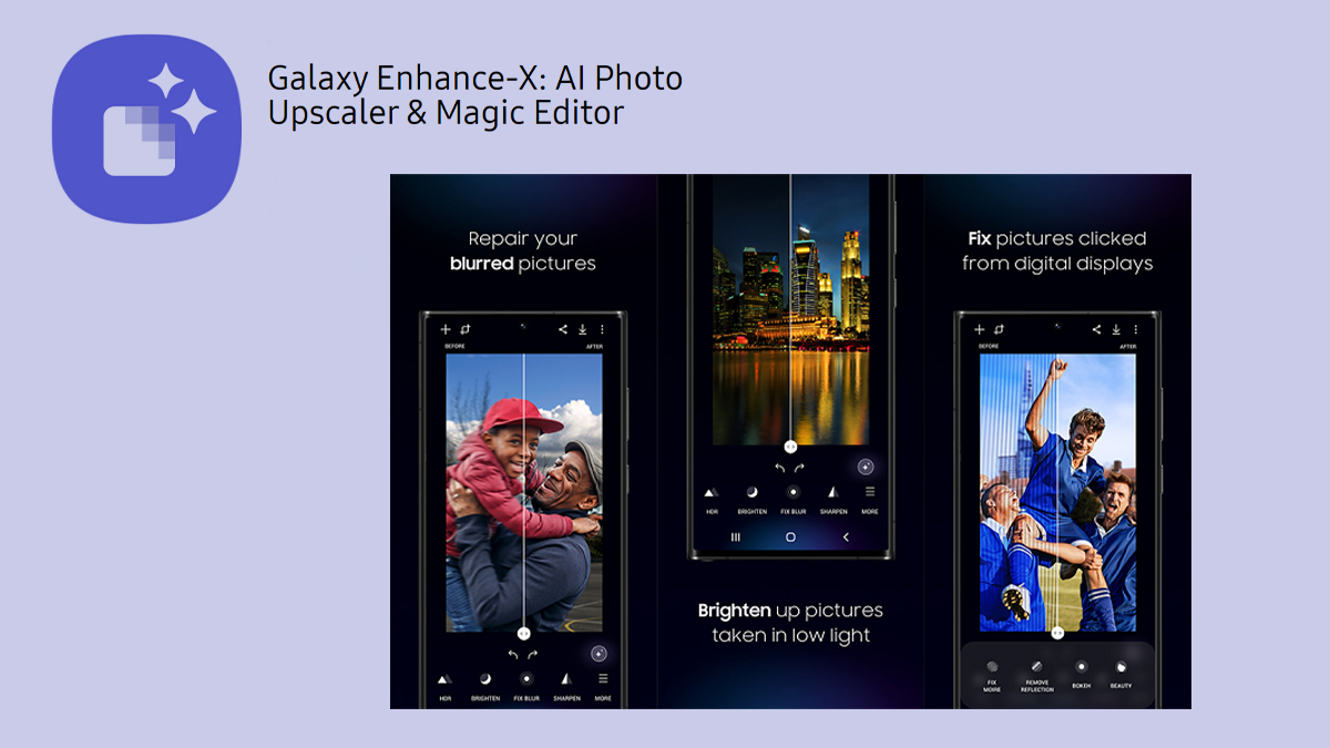 Samsung Introduces Galaxy Enhance X Ai Photo Editor App