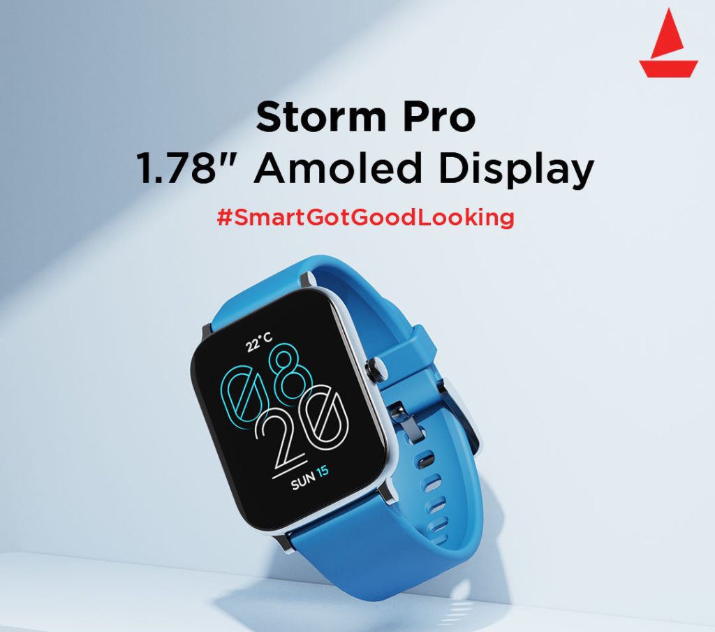 Renewed) boAT Smart WATCH STORM Black N Blue : Amazon.in: Electronics