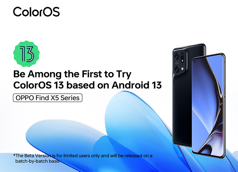 ColorOS 13 beta OPPO Find X5 series