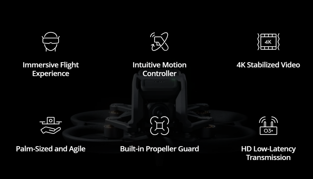 DJI Avata Immersive Flight Drone Intuitive Motion Control 4K/60fps