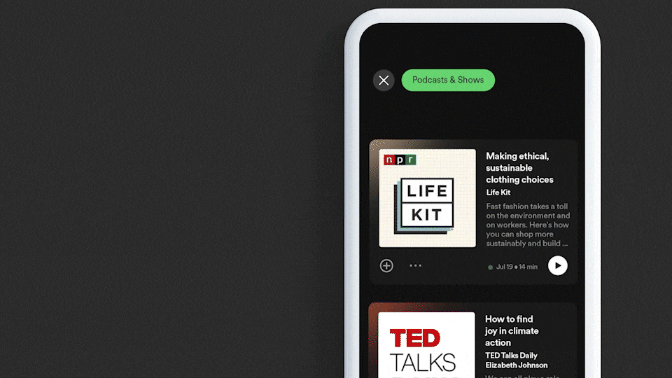 Spotify redesigns its home screen for music and podcasts