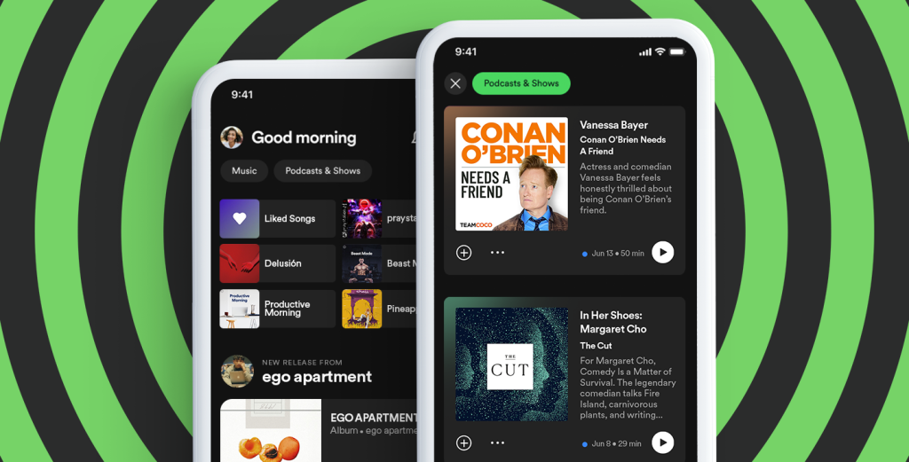 Spotify redesigns its home screen for music and podcasts