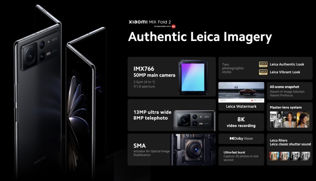 Xiaomi gandeng Leica memoles kamera MIX Fold 2