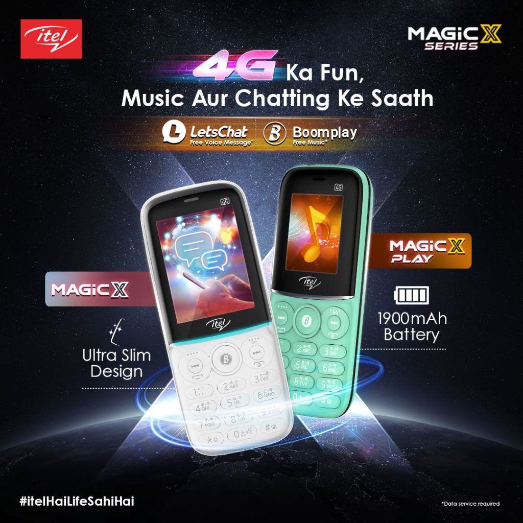 itel Magic X and Magic X Play 4G VoLTE feature phones launched starting at Rs. 2099