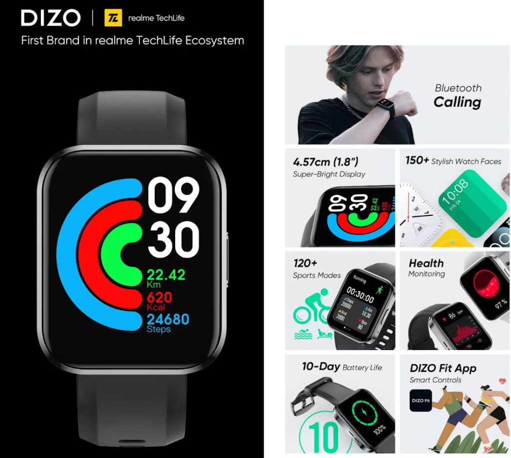 DIZO Watch R Talk with 1.3″ AMOLED display and DIZO Watch D Talk with ...