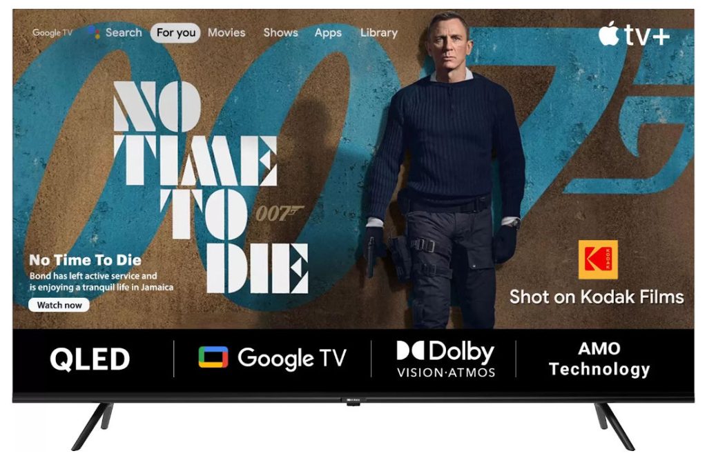 Kodak 50″, 55″ and 65″ QLED TVs with Dolby Vision, 40W speakers, Dolby Atmos launched starting from Rs. 33999