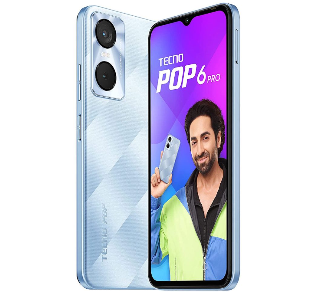 TECNO POP 6 Pro with 6.56″ HD+ display, 5000mAh battery launched in India for Rs. 6,099