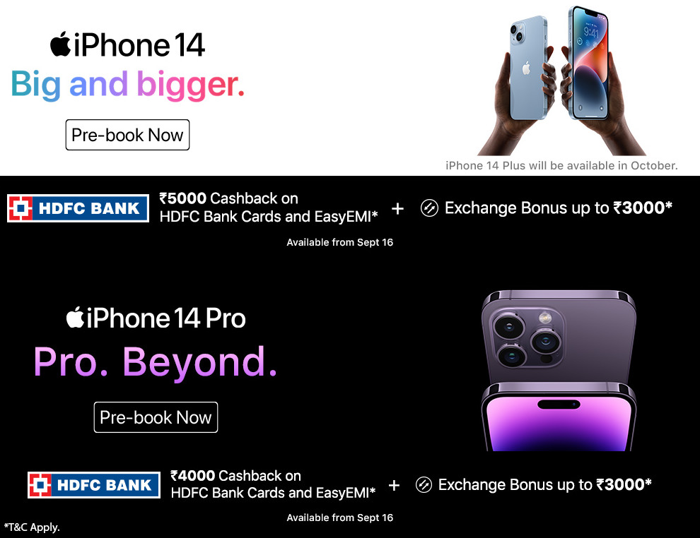 Indian Buyers Can Get a Cash Bonus of up to Rs 8,000 on the Apple iPhone 14 - picture