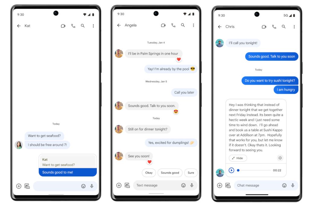 Google Messages Gets Replies Youtube Pip Emoji Reactions