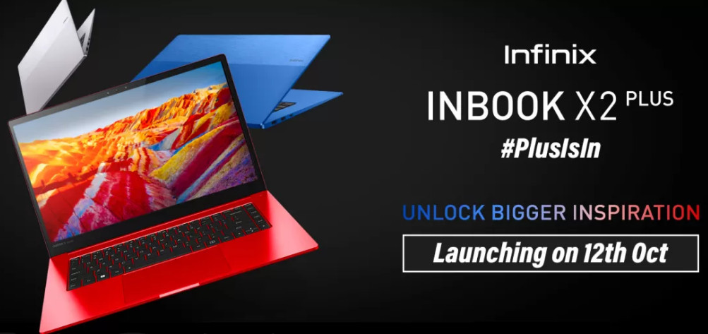 Infinix INBook X2 Plus and 43Y1 TV launching in India on October 12