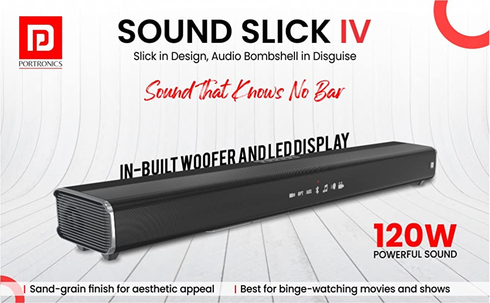 Portronics Sound Slick IV, Sound Slick V Soundbars launched