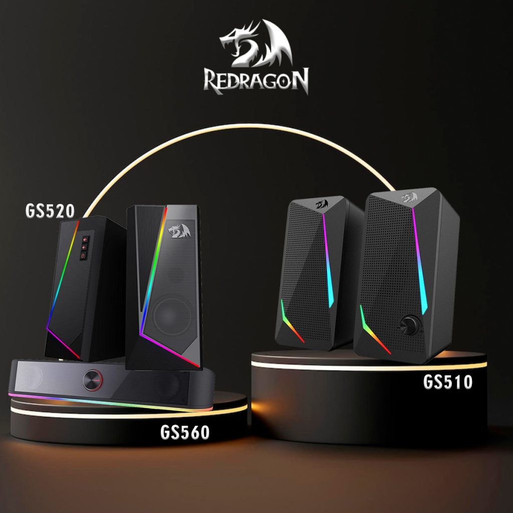 Redragon Adiemus GS560, Anvil GS520 and Waltz GS510 RGB speakers launched
