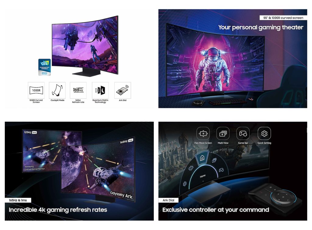 Samsung Odyssey Ark K Uhd Hz Curved Gaming Monitor Launched In India