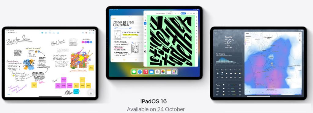 iPadOS 16 and macOS Ventura to be available on October 24