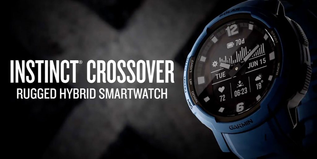 Garmin Instinct Crossover Hybrid Smartwatch In Black | MYER
