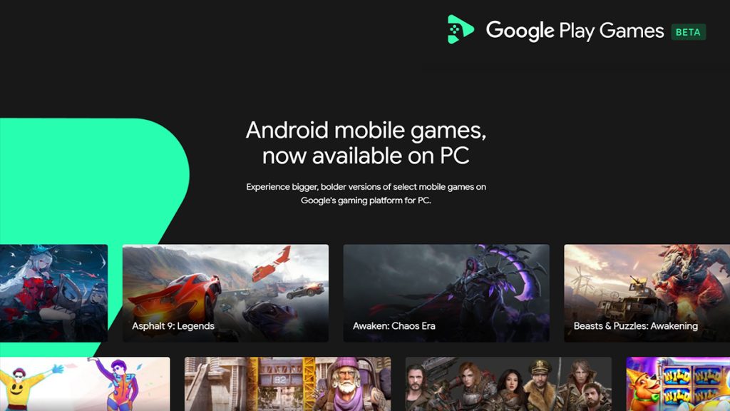 I finally installed Google Play Games Beta for PC, and it's exactly what I  thought it would be