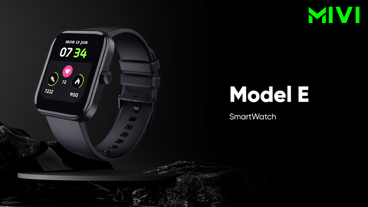 Mivi Model E 'Made in India' Smartwatch with 1.69″ display launched at an introductory price of Rs. 1299
