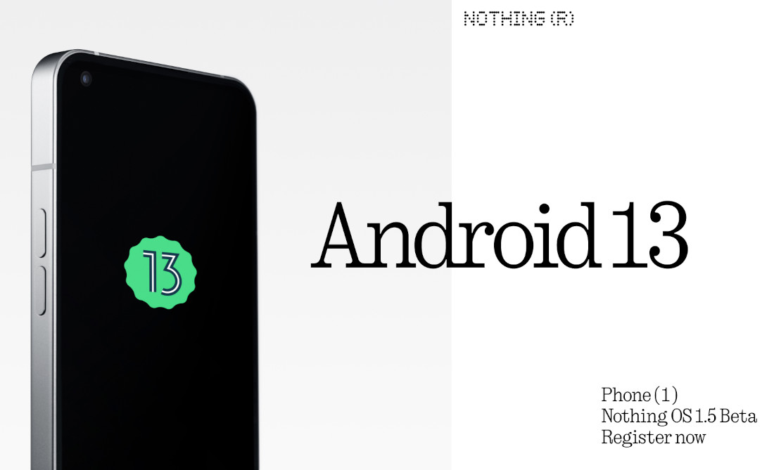 Nothing Phone 1 Android 13 beta