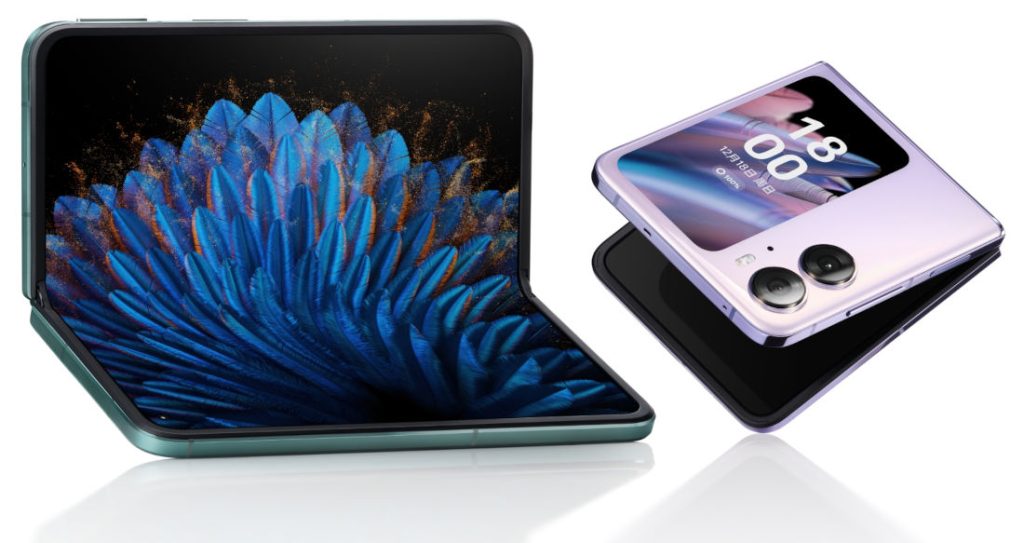 OPPO Find N2 and Find N2 Flip with 120Hz foldable AMOLED displays ...