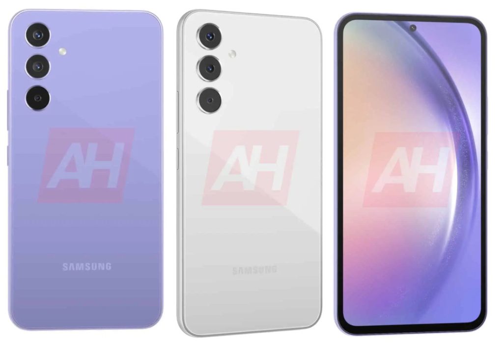 Exclusive] Samsung Galaxy A54 5G renders show punch-hole display