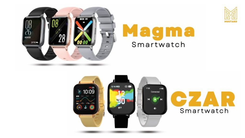 Mustard Magma and Mustard Czar smartwatches launched