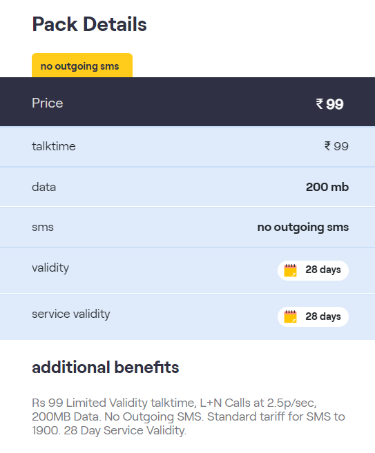 vi prepaid talktime plans