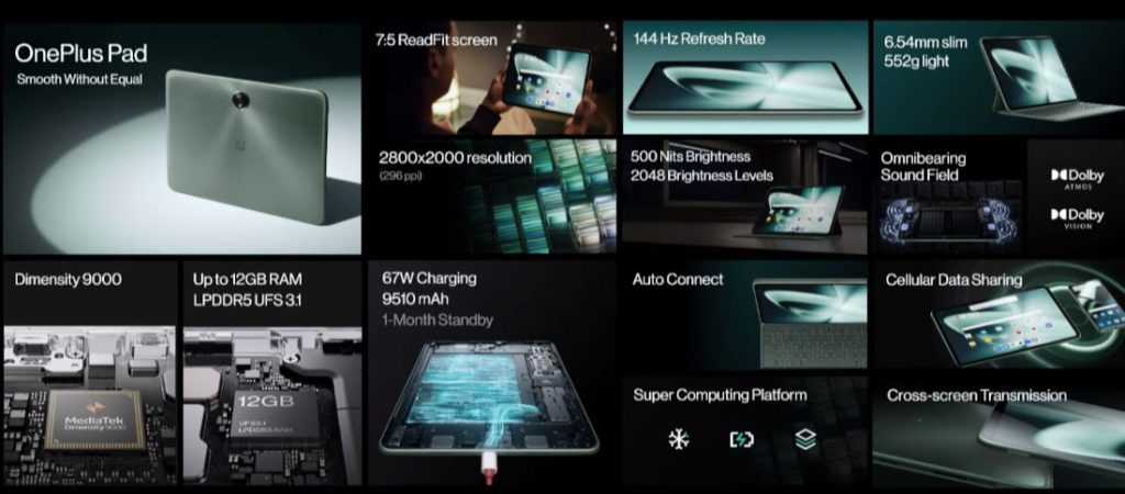 OnePlus Pad Specs