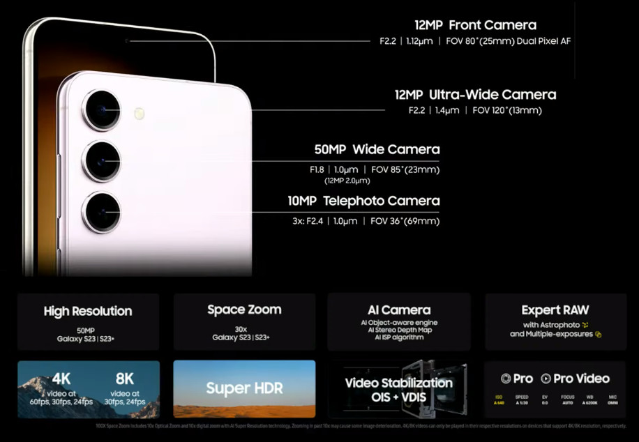 Samsung Galaxy S23, View Specs