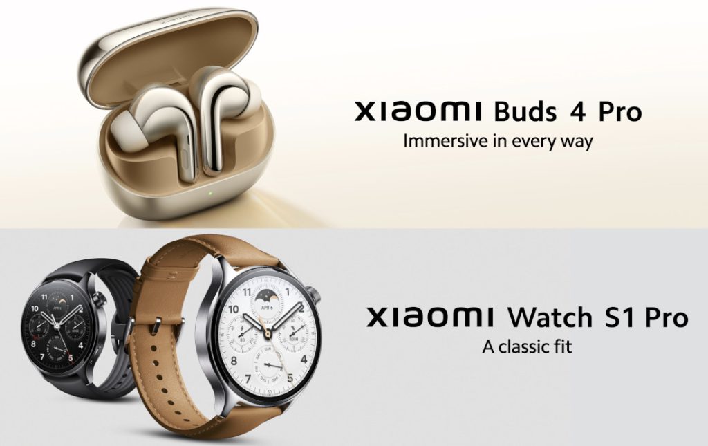 Xiaomi Buds 4 Pro and Xiaomi Watch S1 Pro go global