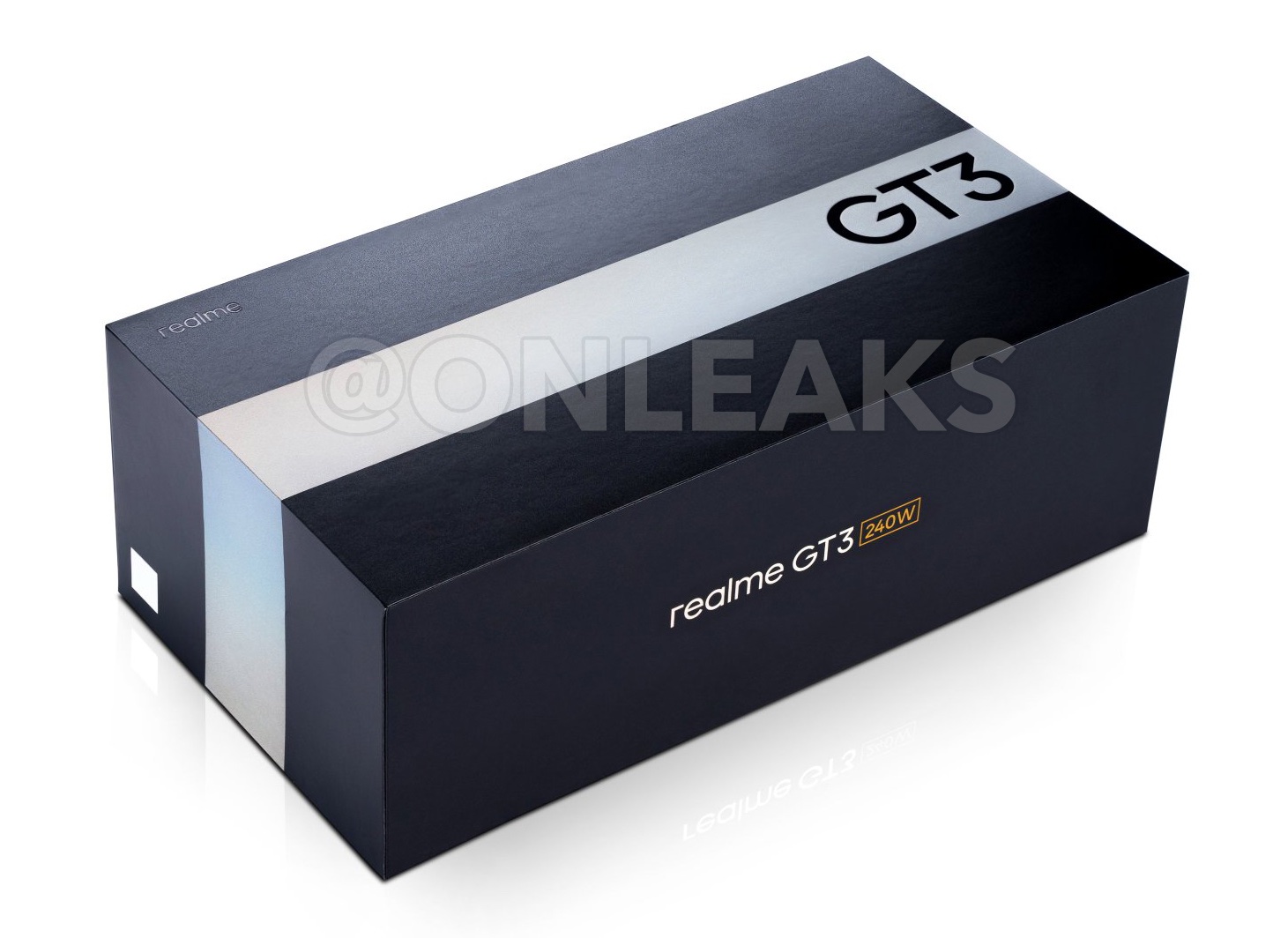 realme GT3 box surfaces revealing 240W fast charging