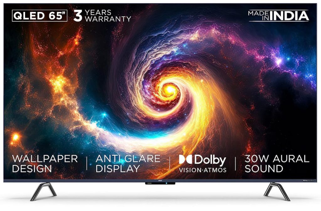 Acer 55″ and 65″ W Series 4K Android QLED TVs launched in India